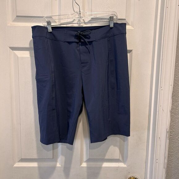 Columbia Large Shorts Swim Performance‎ Blue 11" Inseam Hiking Mens Polyester - Picture 1 of 7